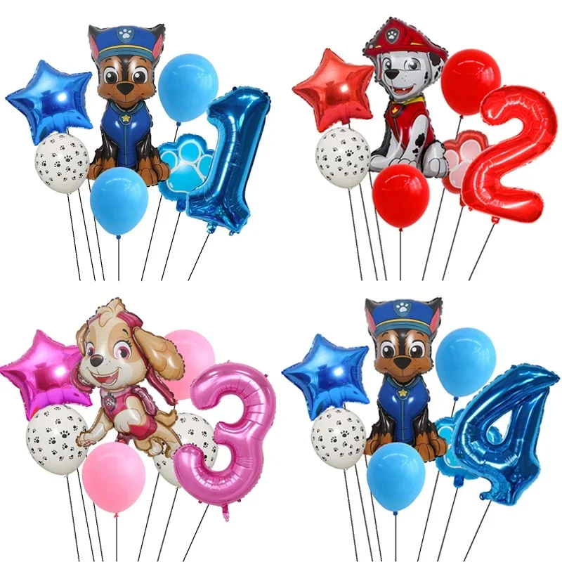 Plant Parent Gifts - 7pcs Paw Patrol Party Balloon Figure