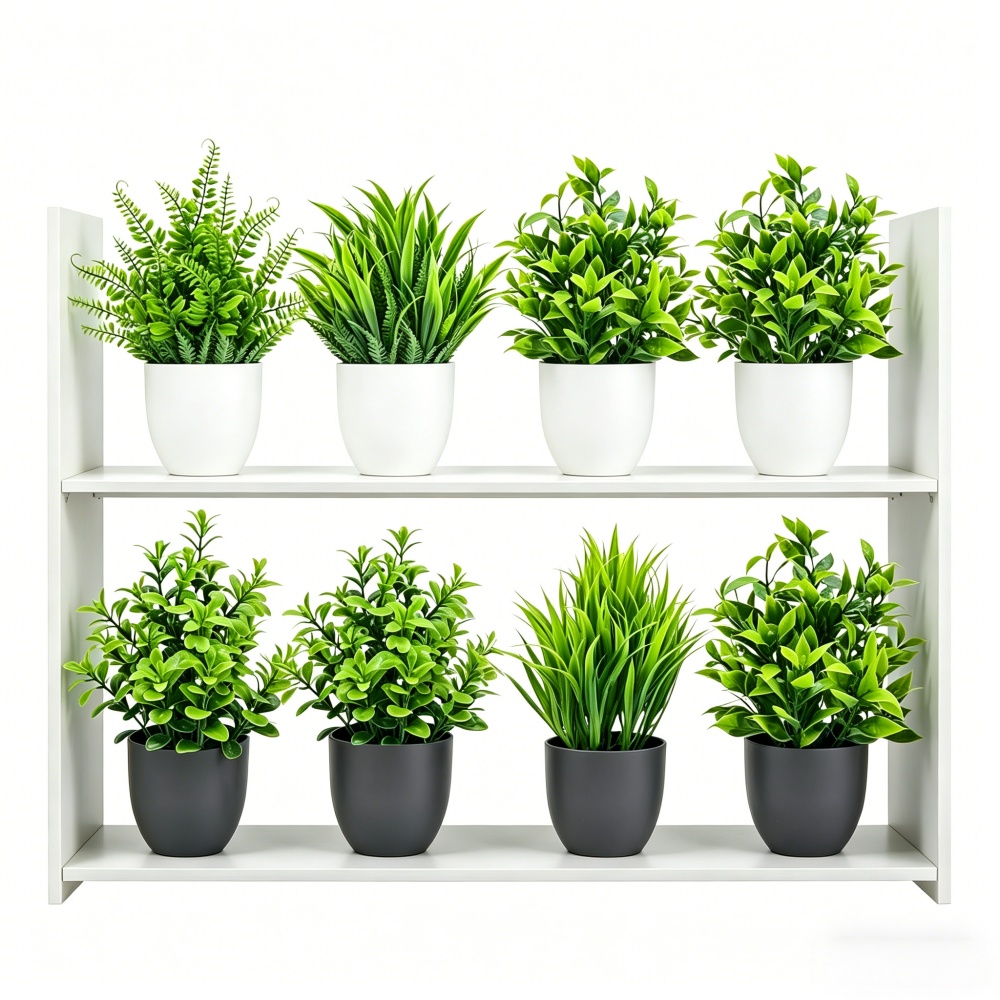 String Of Pearls Plant - 4pcs/set Mini Artificial Plants Potted Indoor