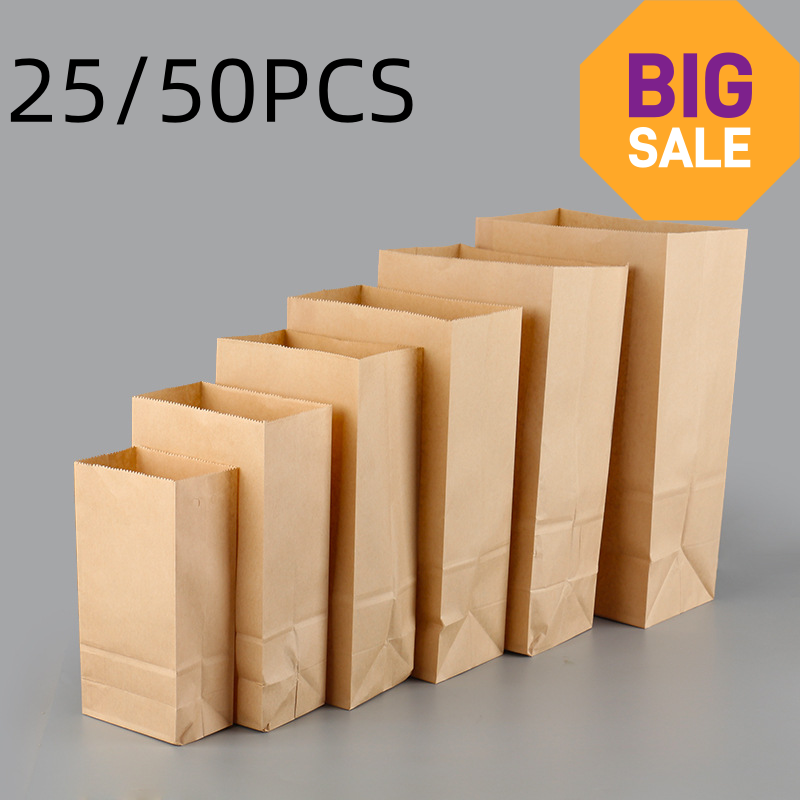 25/50pcs Brown Kraft Paper Bag - Plant Parent Gifts review and price