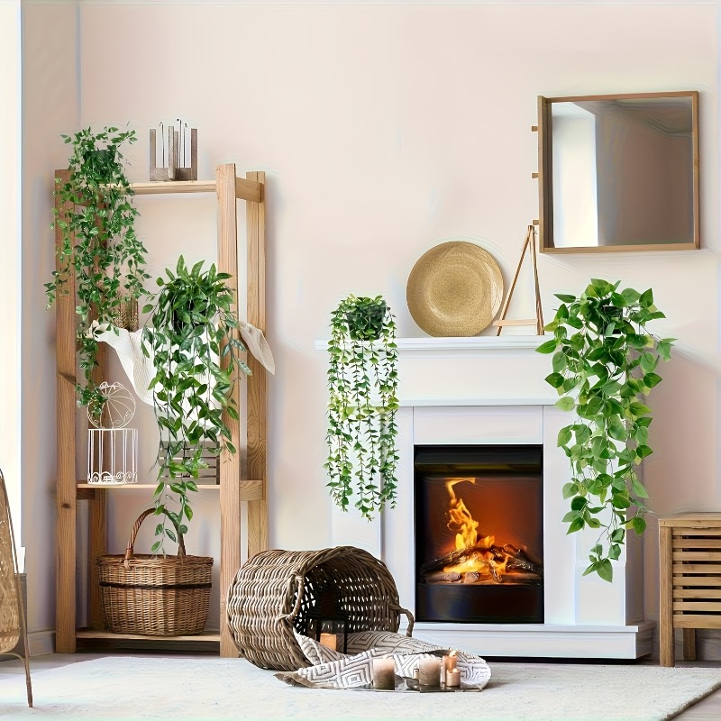 4pcs Hanging Greenery Set Real - String Of Pearls Plant review and price