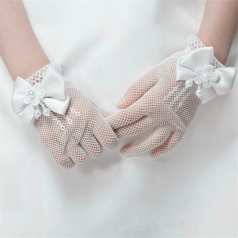 Kids Lace Pearl Fishnet Gloves - String Of Pearls Plant review and price